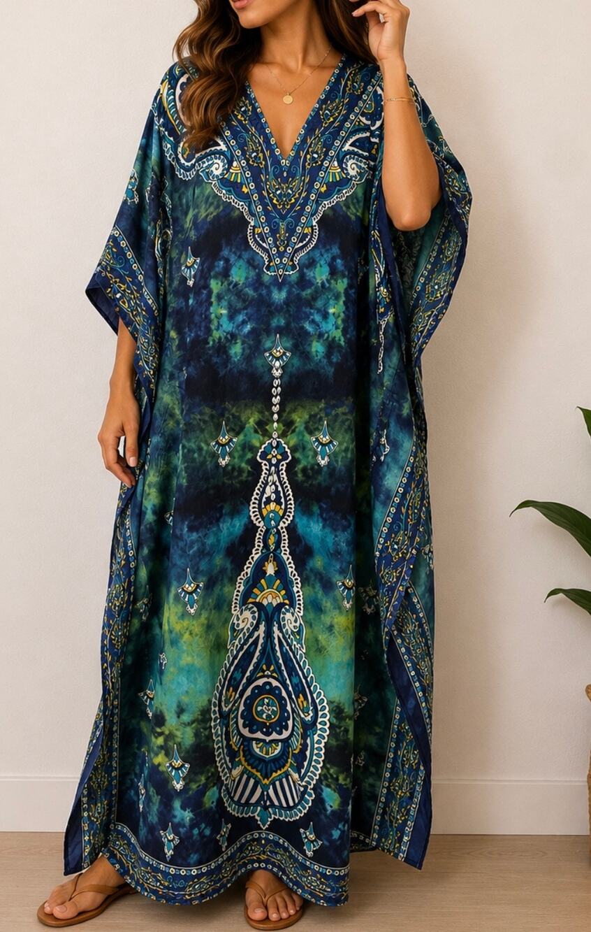 Kaftan Dresses for Women Beach Coverups, One Size Kaftans